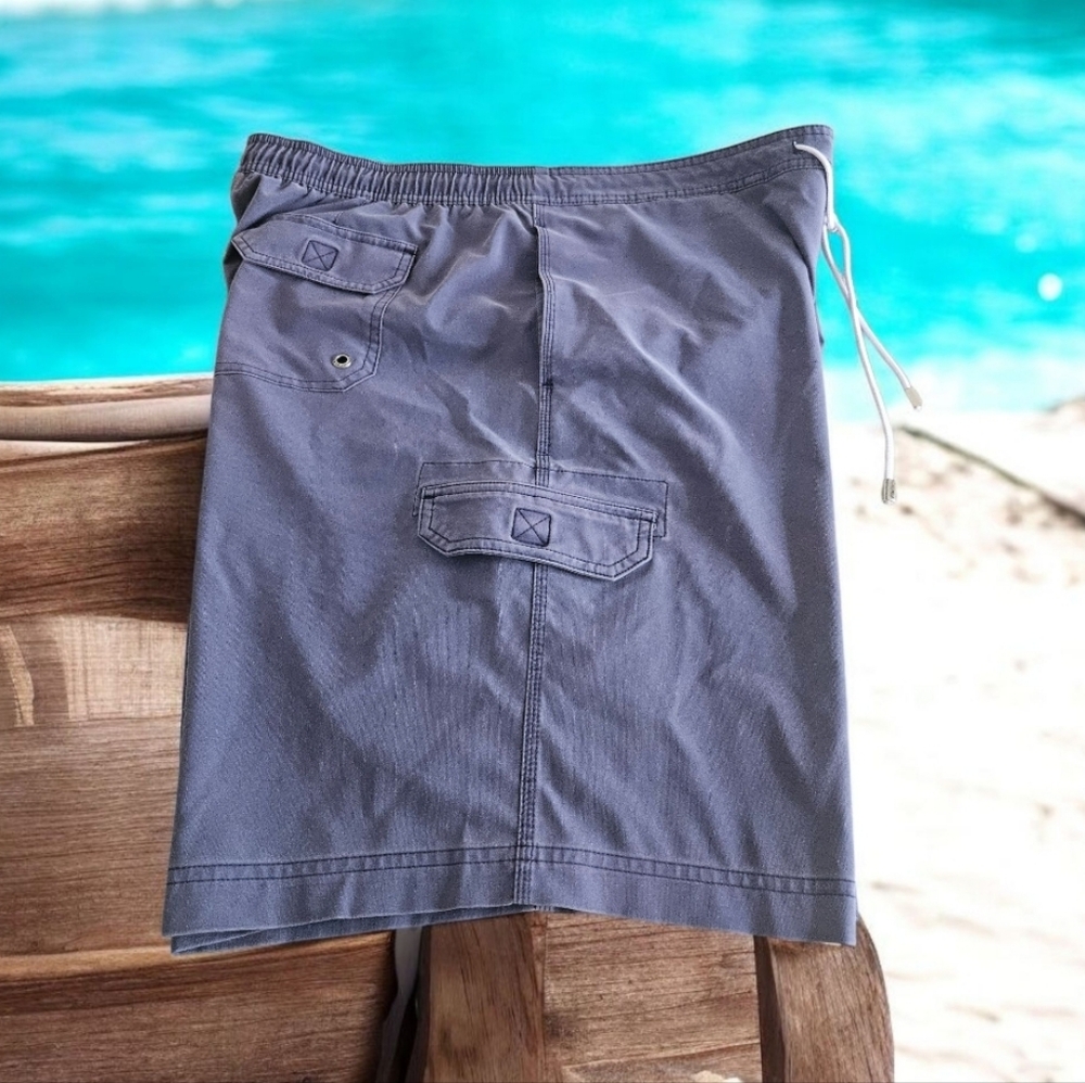 Cremieux Swimwear swimming Suit Mens Size XL Bluegrey Lots Of Pockets